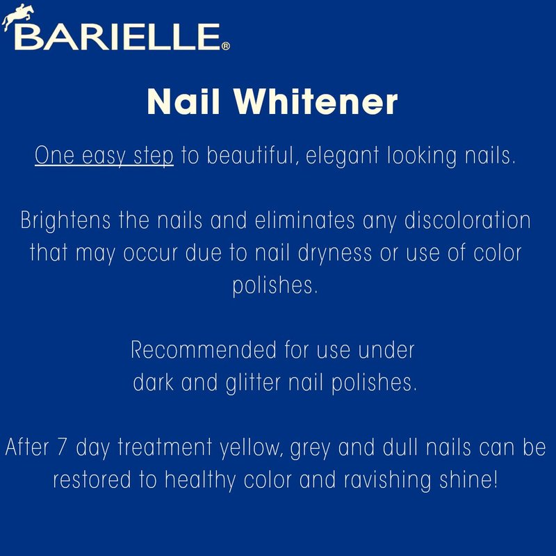 Barielle Nail Whitener - Brightening Treatment for Yellow or Dull Nails | 0.47 oz (Pack of 2)
