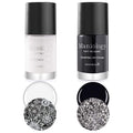 Maniology Black & White Duo Stamping Polish Set | Basic & Essential, Primary Colors – 13ml Lacquer Bottles for Crisp Nail Art Design & Full-Coverage DIY Manicures