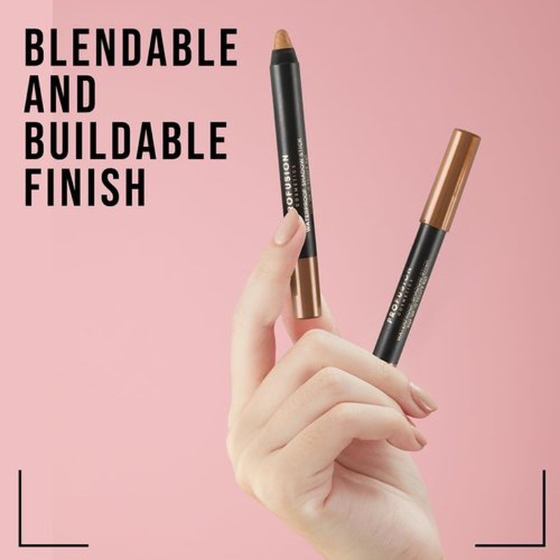 Profusion Cosmetics Waterproof Creamy Eyeshadow Stick - Long-Lasting Shimmer Finish | Vegan & Cruelty-Free, Glimmer