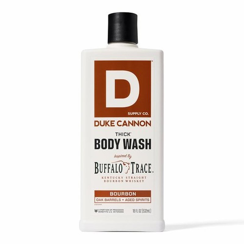 Duke Cannon Supply Co. Thick High Viscosity Body Wash - Mineral-Enriched Cleansing Gel for Men | Big American Bourbon (18 oz)