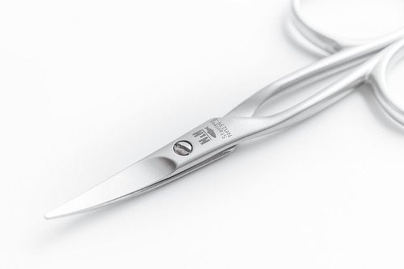 Premium European Nail and Cuticle Scissors by NN Knives - Trusted Family Business Since 1971 (Baby - Left Handed, Stainless Steel)