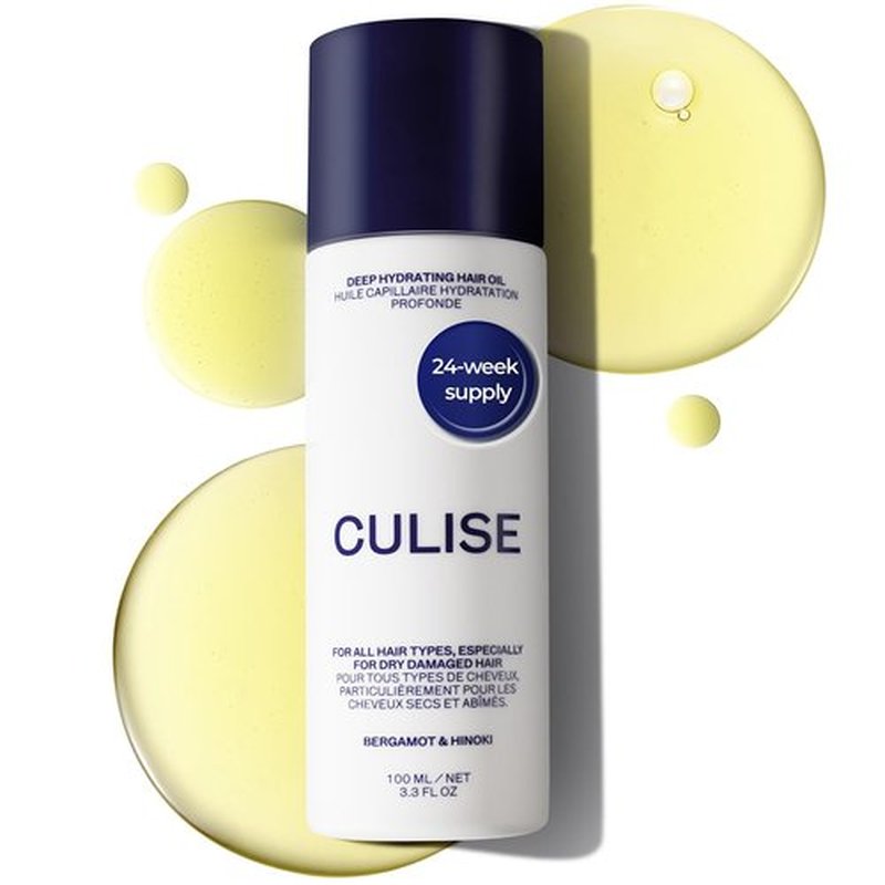 CULISE Korean Deep Hydrating Hair Oil for Frizzy Dry Damaged - Instantly Controls Frizz, Adds Shine, Softens Split Ends - Lightweight Nourishing Oil, Moisturizing Heat Protectant - 24-Week Supply