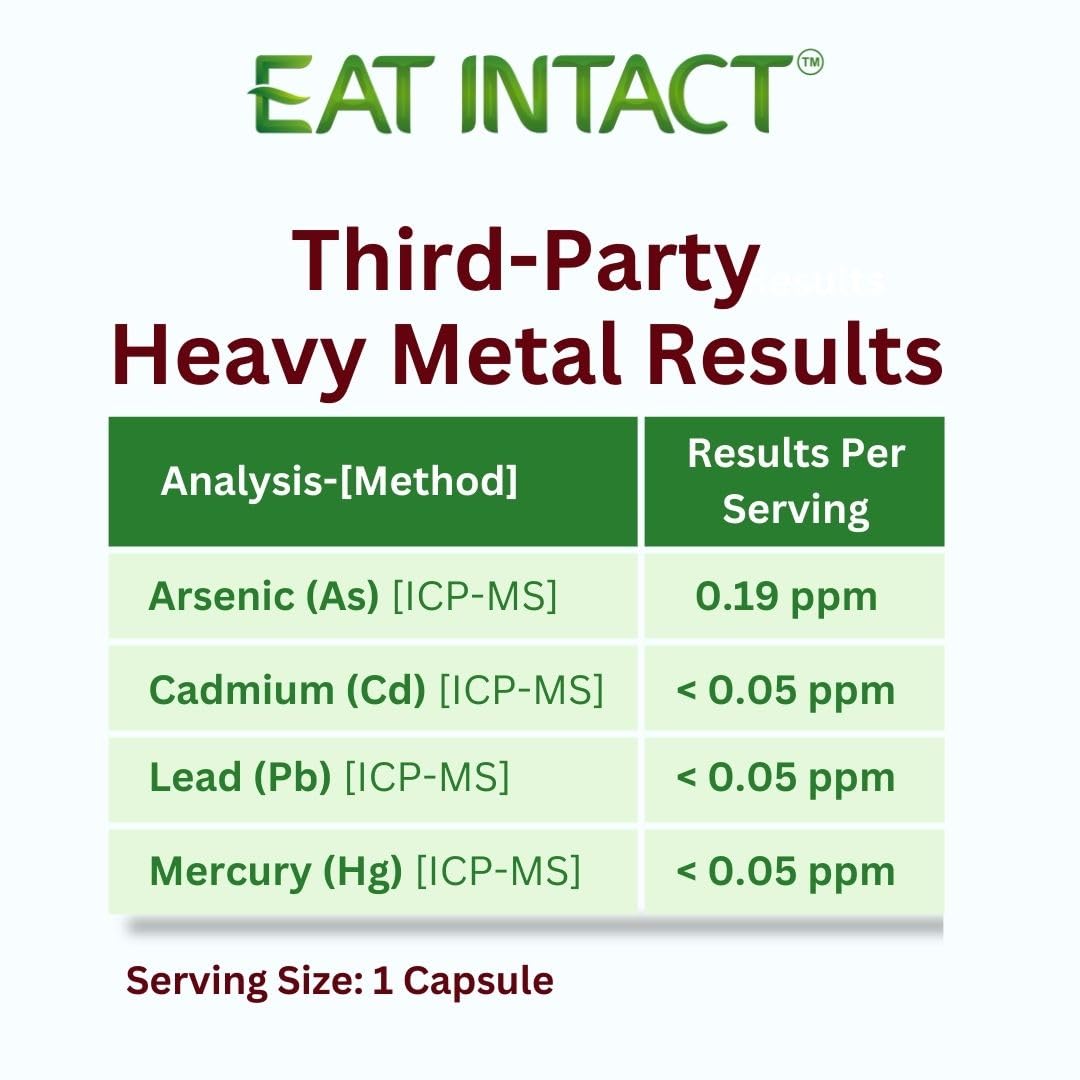 EAT Intact USDA Organic Vegan Whole Food Vitamin D (D2), 2000 IU (50 mcg), Bone & Immune Support, UV-Exposed Whole Mushroom, 2 Ingredients, No Additives or Fillers, Third-Party Tested, 60 Day Supply.