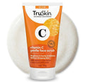 TruSkin Vitamin C Face Scrub & Face Exfoliator - Brightening Facial Scrub with Bora Bora White Sand & Yuzu Lemon - Smooths Texture and Reveals Softer-Looking Skin, 4 fl oz