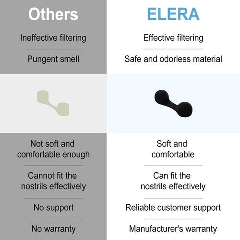 50 Pieces Nose Filters for Spray Tanning, Elera Disposable Plugs Supplies for Spray Tanning Nose Protection Allergen Blocker (Black)