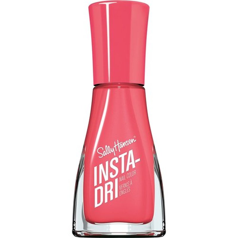 Sally Hansen Insta-Dri®, Peachy Breeze, Quick Dry, Long Lasting, Streak-Free Shine, Pink Nail Polish, Pack of 2