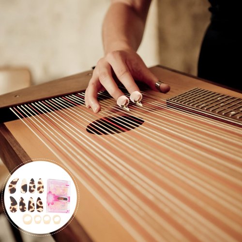 Guzheng Nail Protectors Silicone Finger Covers for Guzheng Practice and Learning Comfortable Durable Nail Guards for Players