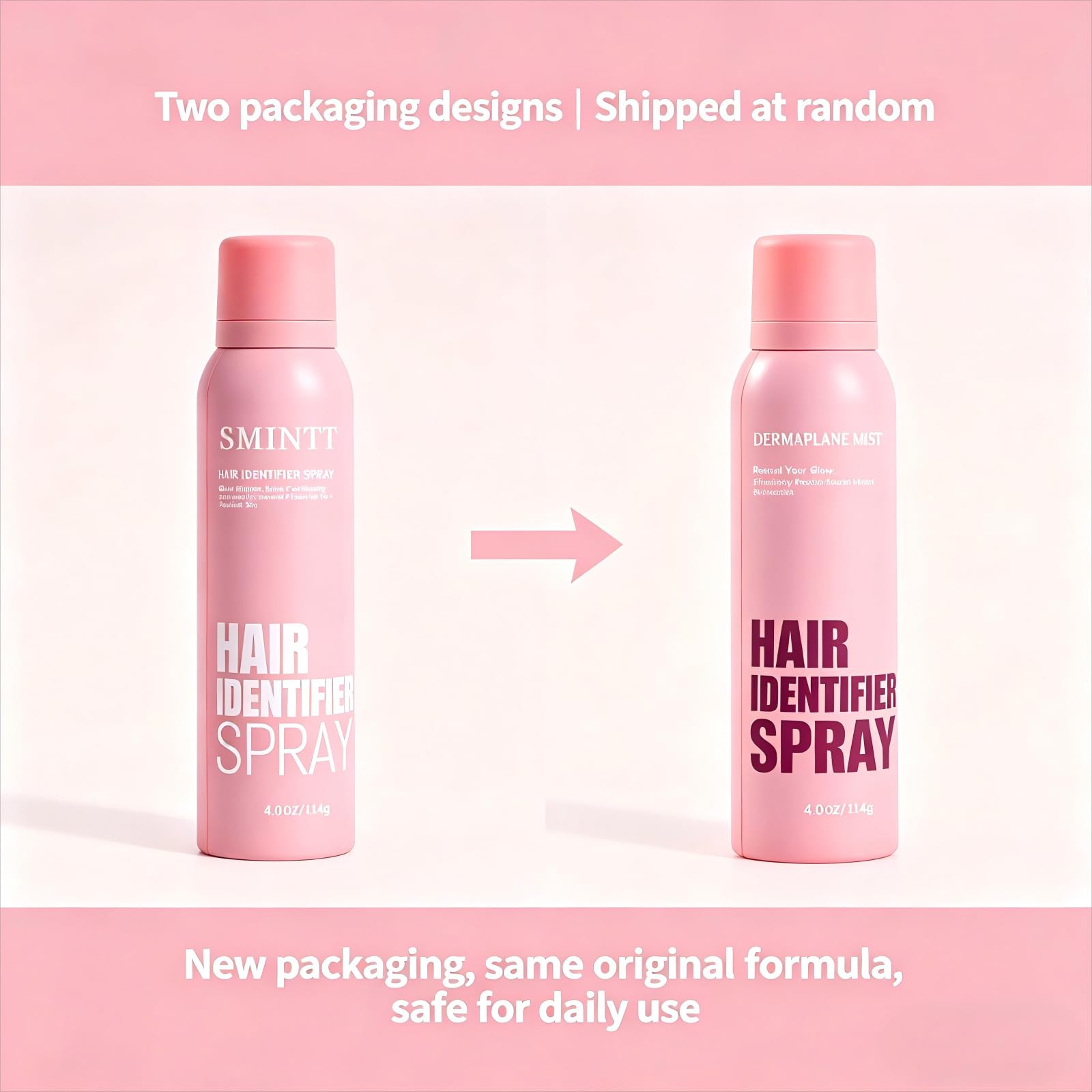 SMINTT Hair Identifier Spray for Face Shaving, Facial Dermaplane Spray for Smooth Skin & Flawless Makeup-Prep, Botanical Extracts, All Skin Types, Gifts for Women, 2pcs