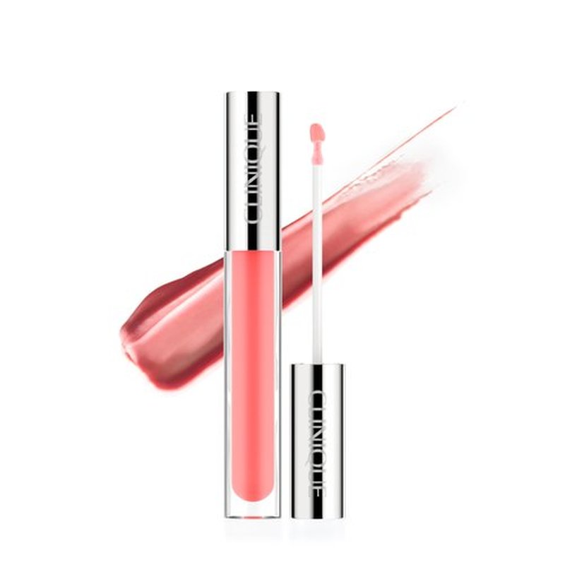 Clinique Pop Plush Creamy Lip Gloss With Hyaluronic Acid + Blend of Avocado, Aloe + Shea Butter | Hydrating + High Shine, Bubblegum Pop, 0.11 Fl Oz