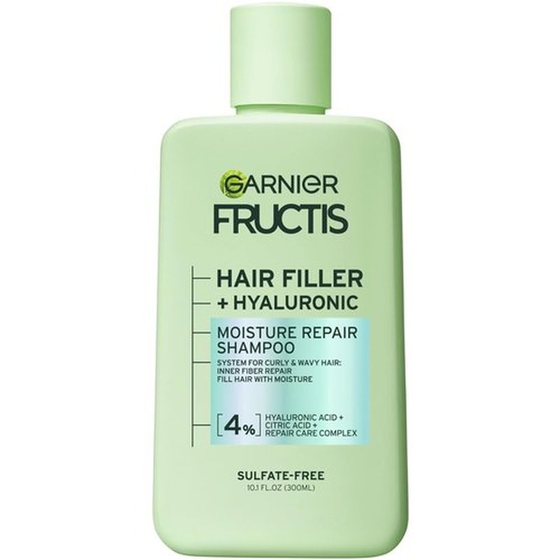 Garnier Fructis Moisture Repair Shampoo - Sulfate-Free Formula for Curly & Wavy Hair | 10.1 Fl Oz