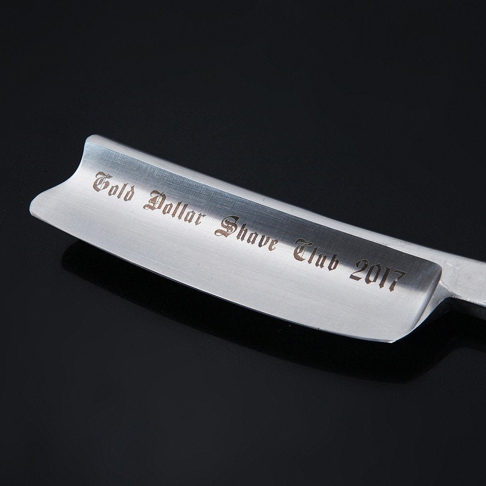 Gold Dollar club cut throat straight razor shaving razor