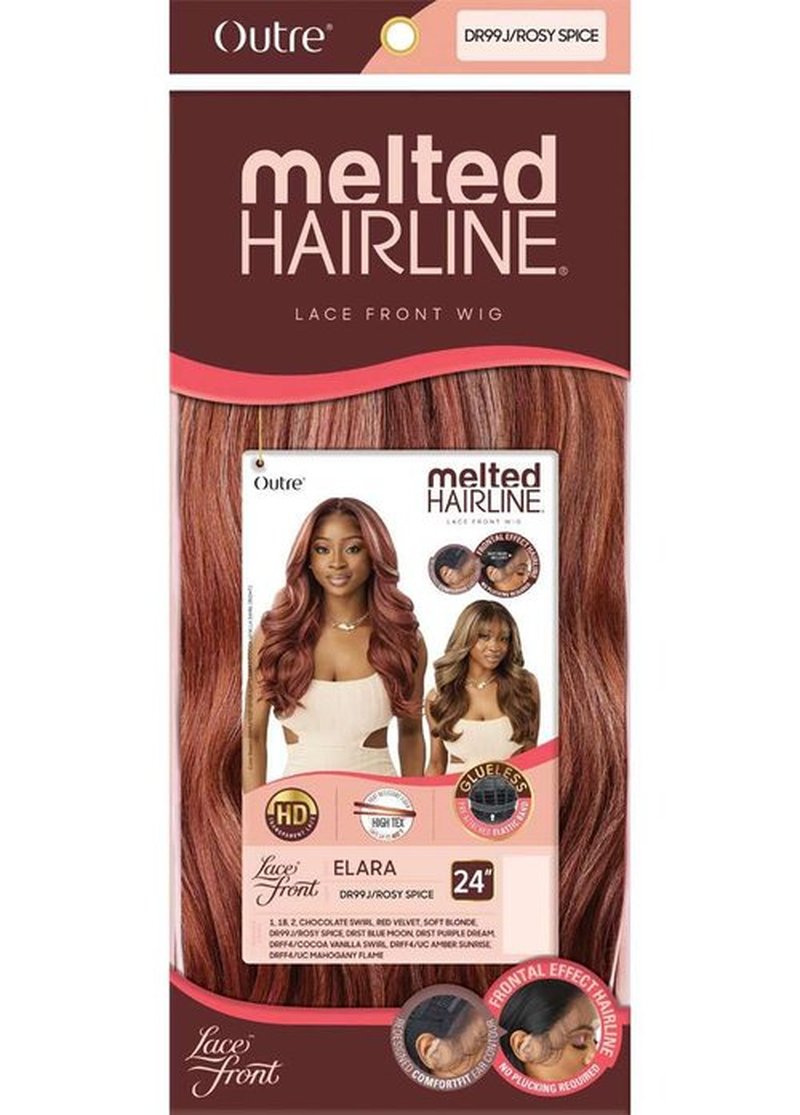 Outre Lace Front Wig - Melted Hairline - Elara (JET BLACK 1)