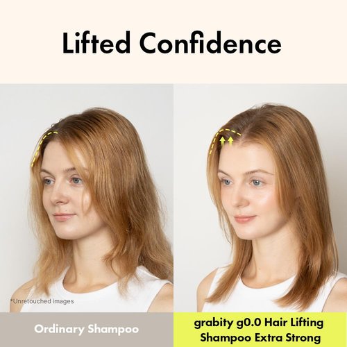 grabityg0.0 Hair Lifting Shampoo Extra Strong – Strengthening and Thickening Shampoo for Thinning Hair with Biotin and Salicylic Acid, Vegan and Sulfate-Free, 16.06 fl.oz.