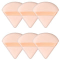 Skiennix Triangle Powder Puff - Soft Makeup Sponge Set for Face Powder | 6 Pieces in Flesh Color