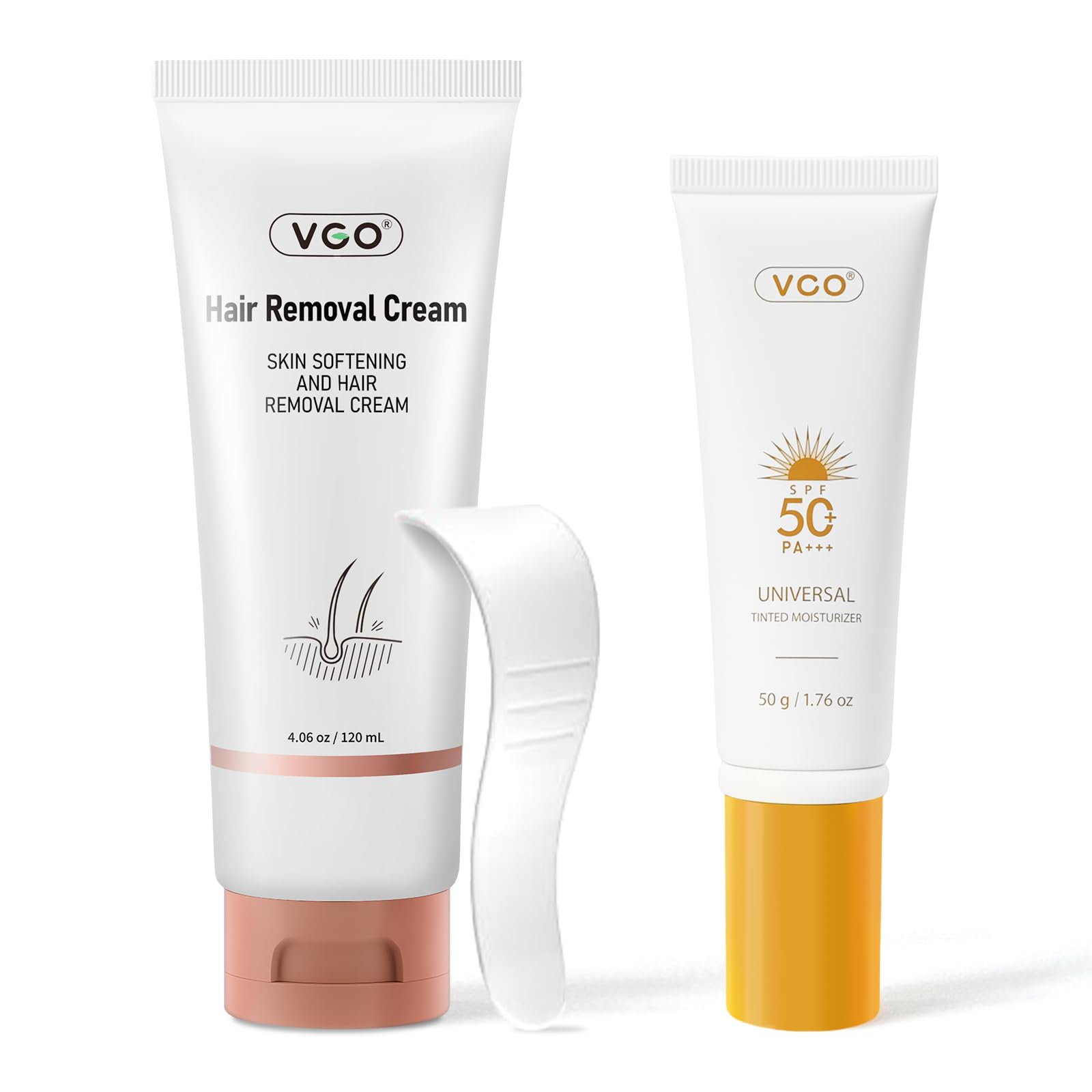 VGO Hair Removal Cream & Tinted Sunscreen SPF50