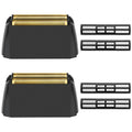 2Pack Shaver Replacement foil Compatible with wahl 5 Star Series Vanish Shaver 8173-700,Super Close Gold Foil & Cutter Bar Assembly Replacement - Compatible with wahl Vanish Replacement Foil, Black