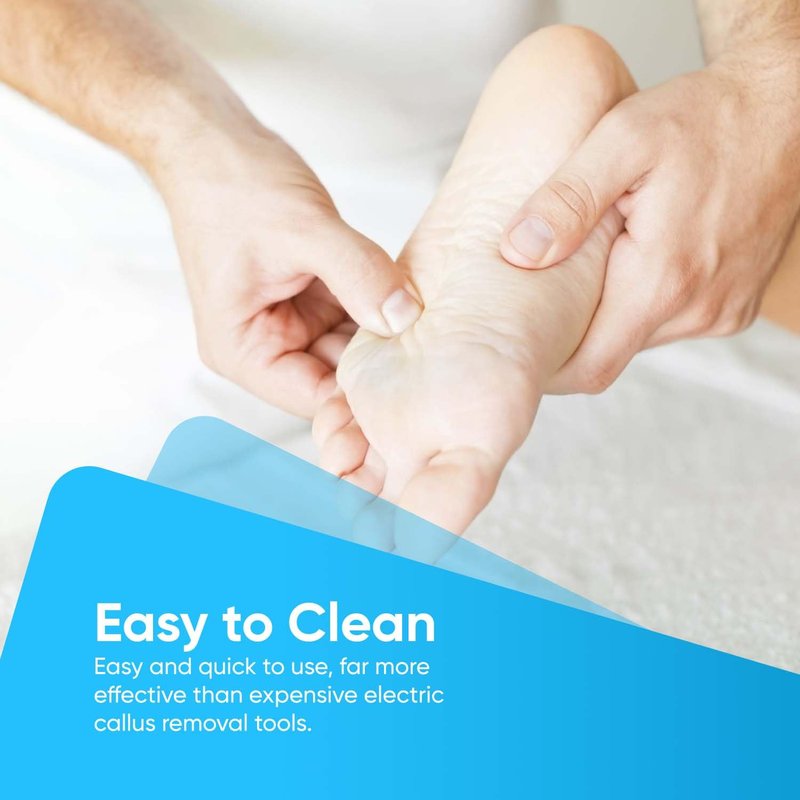 YNR Stainless Steel Foot Scraper & Callus Shaver for Feet, Pedicure Hard Skin Remover Tool with Callus Shaver Blades, Foot File for Callused Feet & Smooth Heels