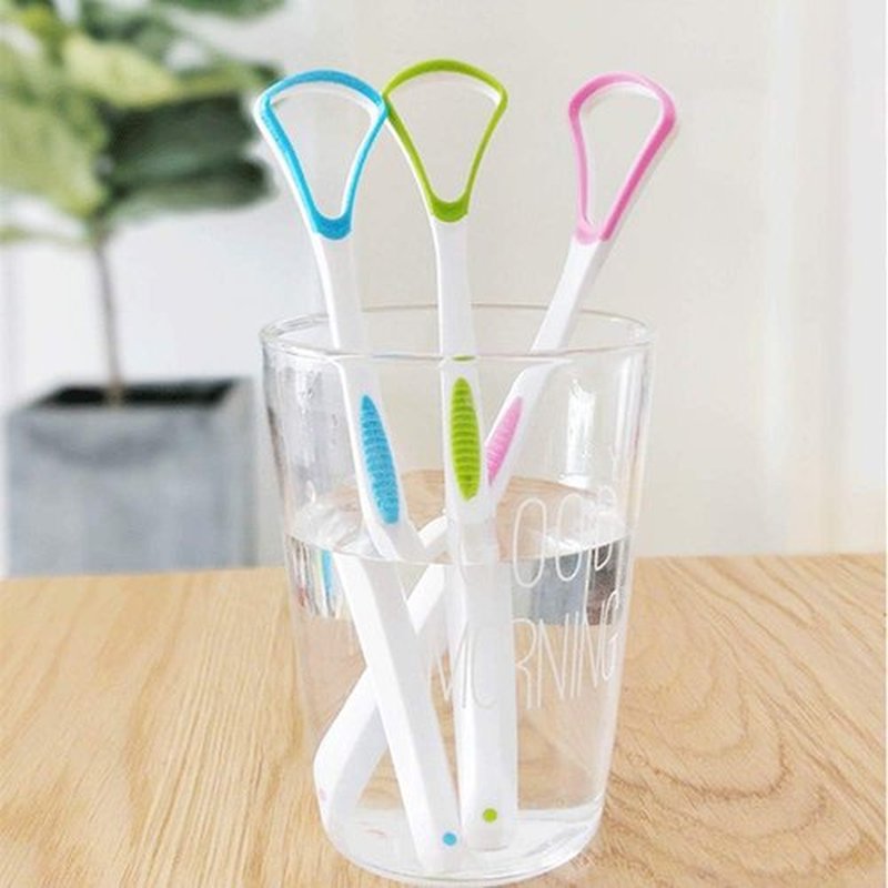 **Tongue Scraper | 100% BPA Free Oral Care Tool with Travel Case - 4 Pack for Adults & Kids**