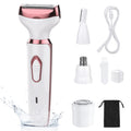 Electric Razors for Women - 4 in 1 Shavers, Pubic Hair, Legs, Arm, Underarm, Bikini, Face Shaver, Rechargeable Hair Removal Epilator, Birthday & Christmas Gifts