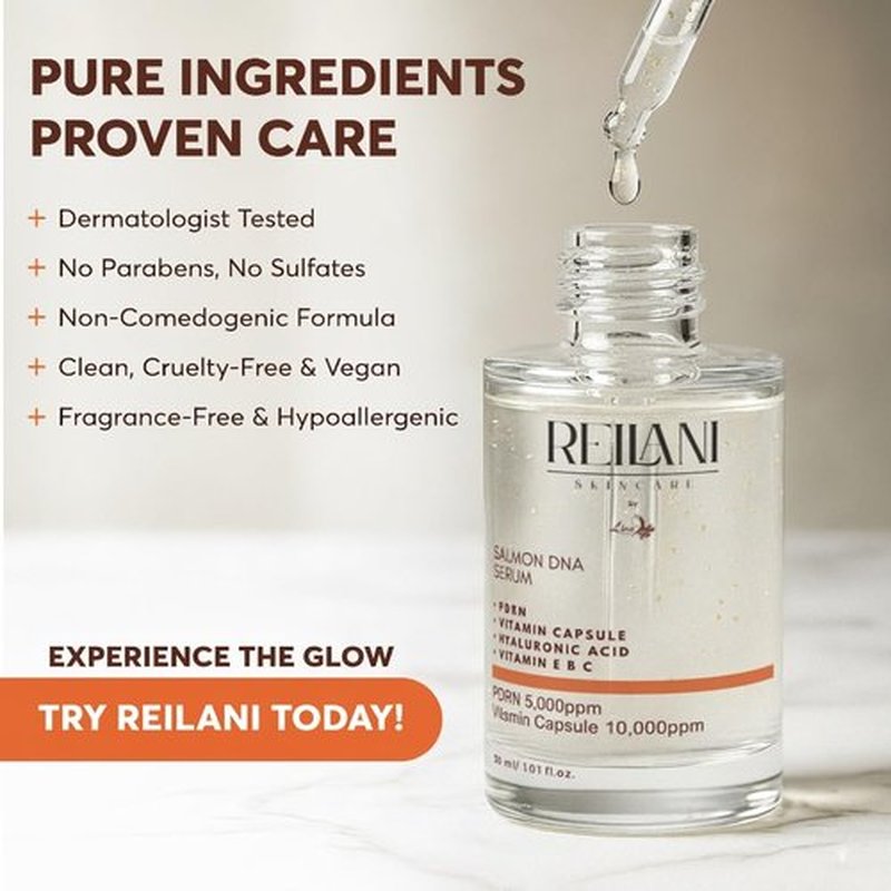 PDRN Salmon DNA Serum - Anti-Aging Hydrating Face Serum with Hyaluronic Acid & Vitamins - 1 Fl Oz