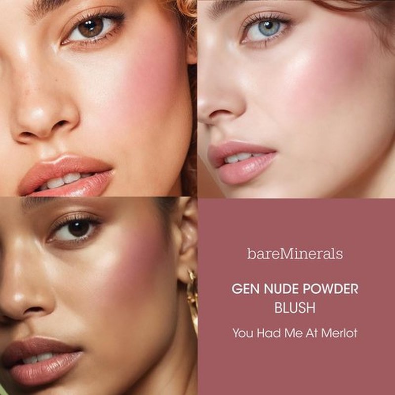 bareMinerals Gen Nude Powder Blush - Mineral-Based, Buildable Coverage, Talc-Free, Matte Finish