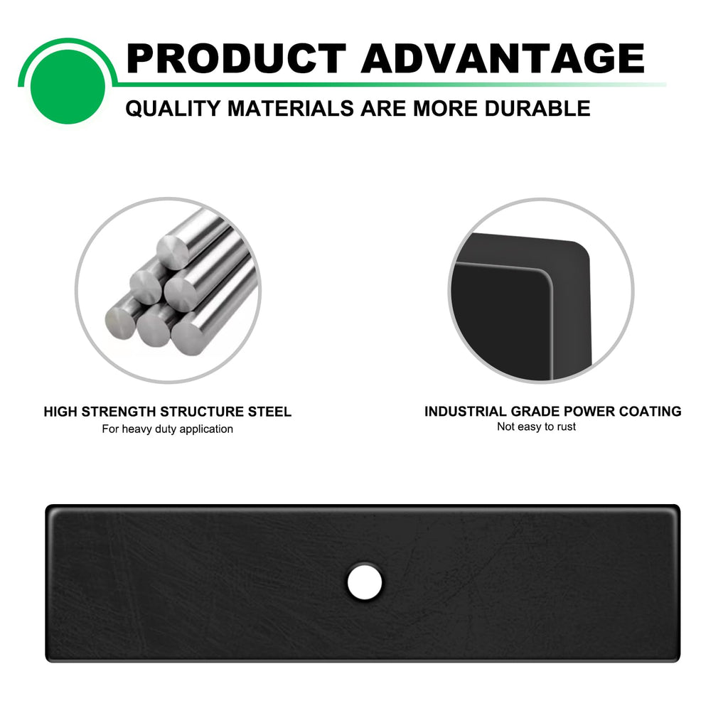 Andorm Edger Blades 9 x 1/2" Center Hole Universal Lawn Edging Blade Replacement 9 inch Compatible with Mclane 2059 2059-9, Craftsman 85755, Rotary 6262 (6 Pack)