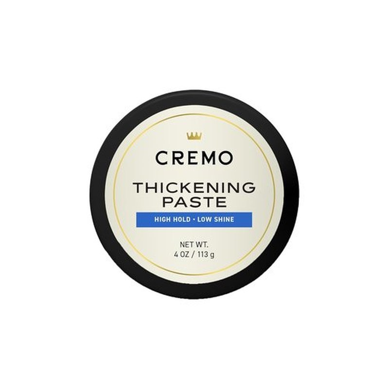 Cremo Hair Thickening Paste for Men - Premium Barber Grade Styling with High Hold & Low Shine | 4 Oz