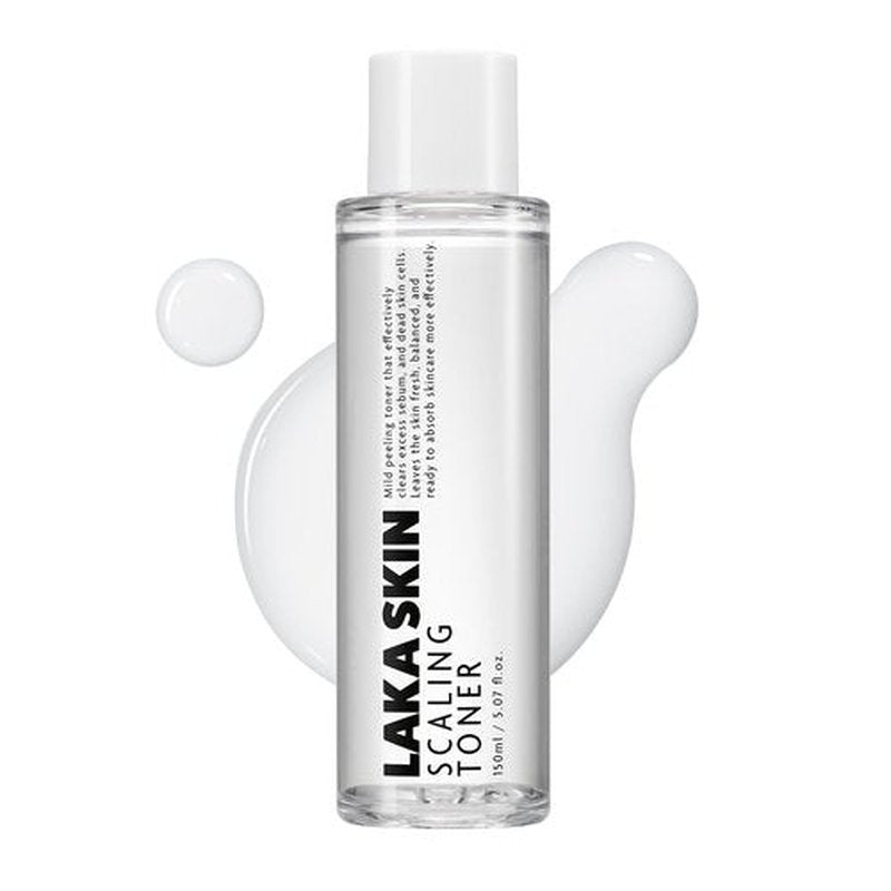 Laka Skin Care Scaling Toner, 150ml/5.07 fl.oz, Mild Peeling for Face, PDRN, Soothing Dead Skin Cells, Hyaluronic Acid, AHA, PHA, Korean Skin Care