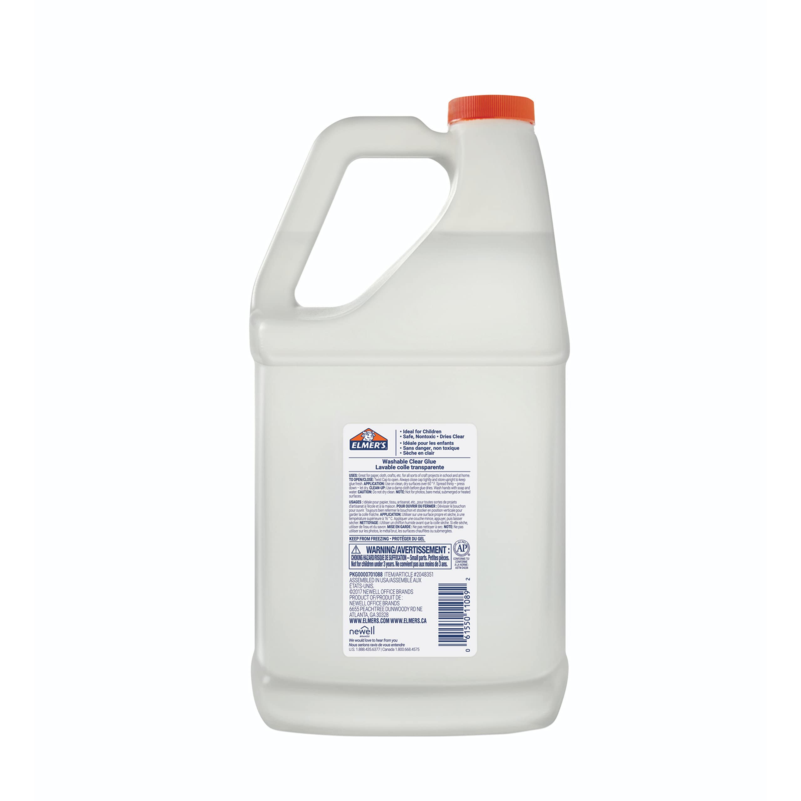 Elmer's Clear Liquid School Glue, 1 Gallon, Washable, #1 Teacher Brand - Arts & Crafts, Teacher Supplies, Great for Making Slime