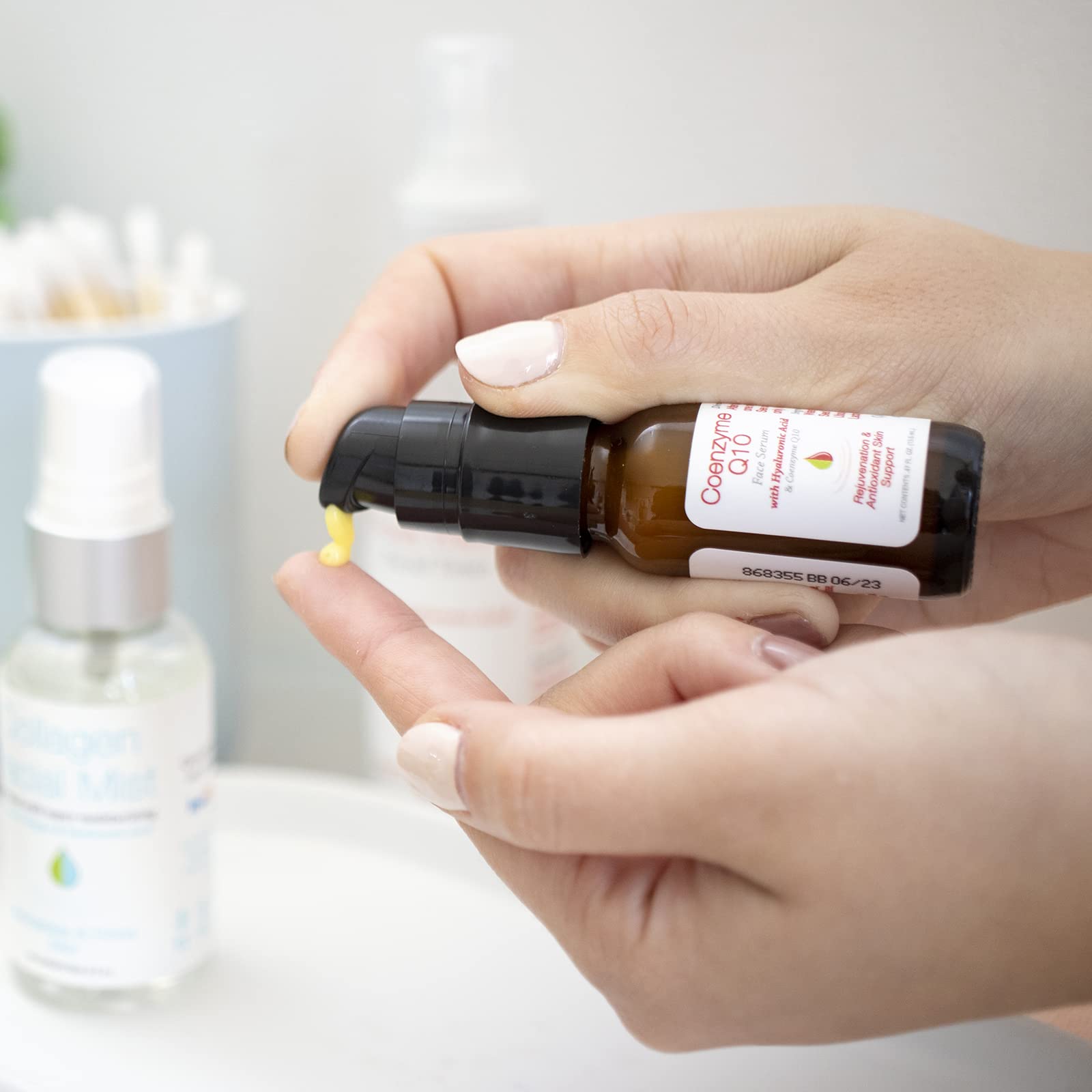 Hyalogic Episilk Coenzyme Q10 Serum w/Hyaluronic Acid for Collagen Support | Visible Firming Facial Serum For Dry Skin | Skin Rejuvenation - Antioxidant Serum (1 fl oz)