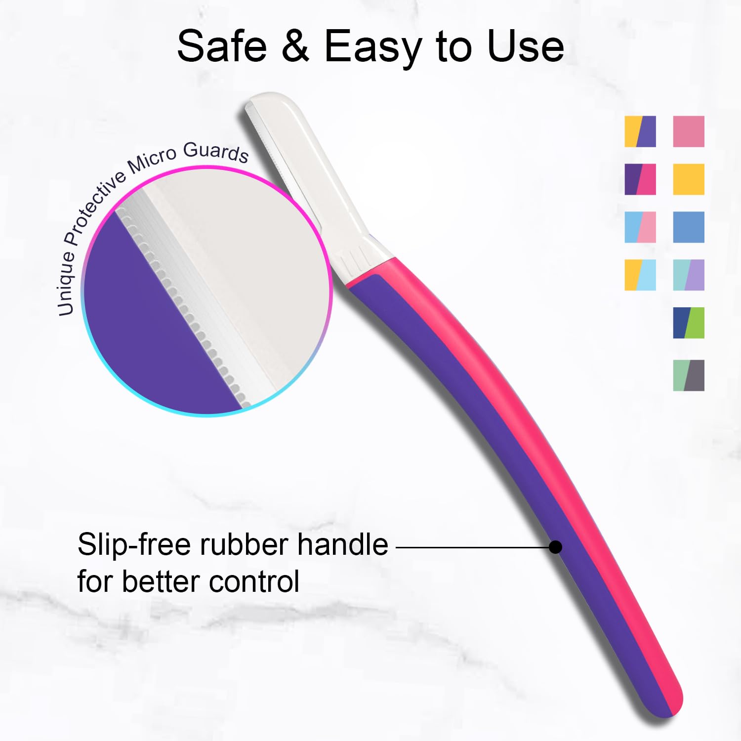 THURLADY Dermaplane Razor Kit, Peach Fuzz Remover & Facial Exfoliating Tool
