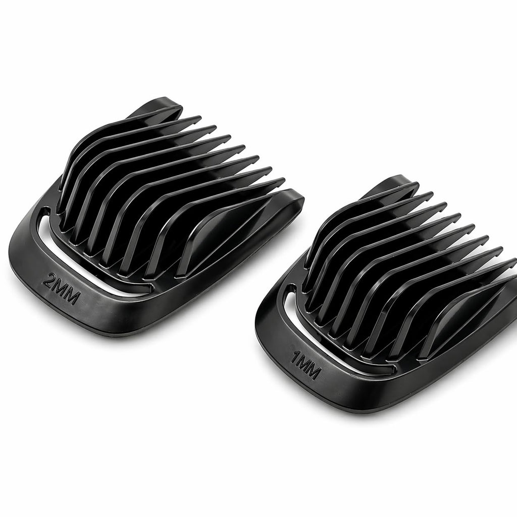 Trimmer 1mm and 2mm Replacement Stubble Comb Guard Set for Philips Norelco