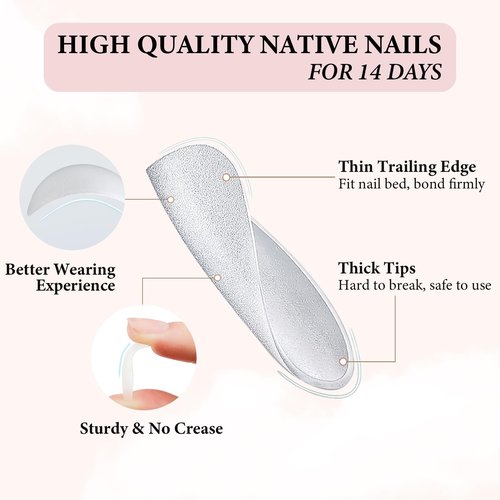 Fomkrio White Omber and Silver Glitter Medium Press On Nails Almond Acrylic Fake Nails with Designs Spring Summer Nails for Women Girls, 15 Sizes - 30Pcs Manicure Nail Kit