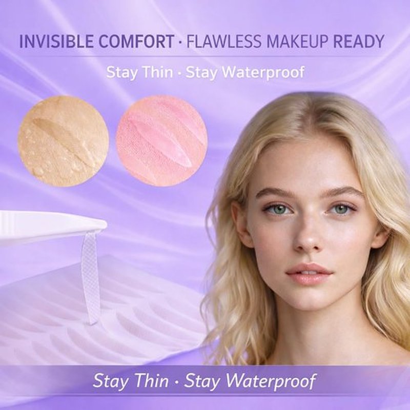 Eyelid Tape for Hooded Eyes Invisible 600Pcs, Waterproof Eyelid Lifter Strips for Natural-Looking