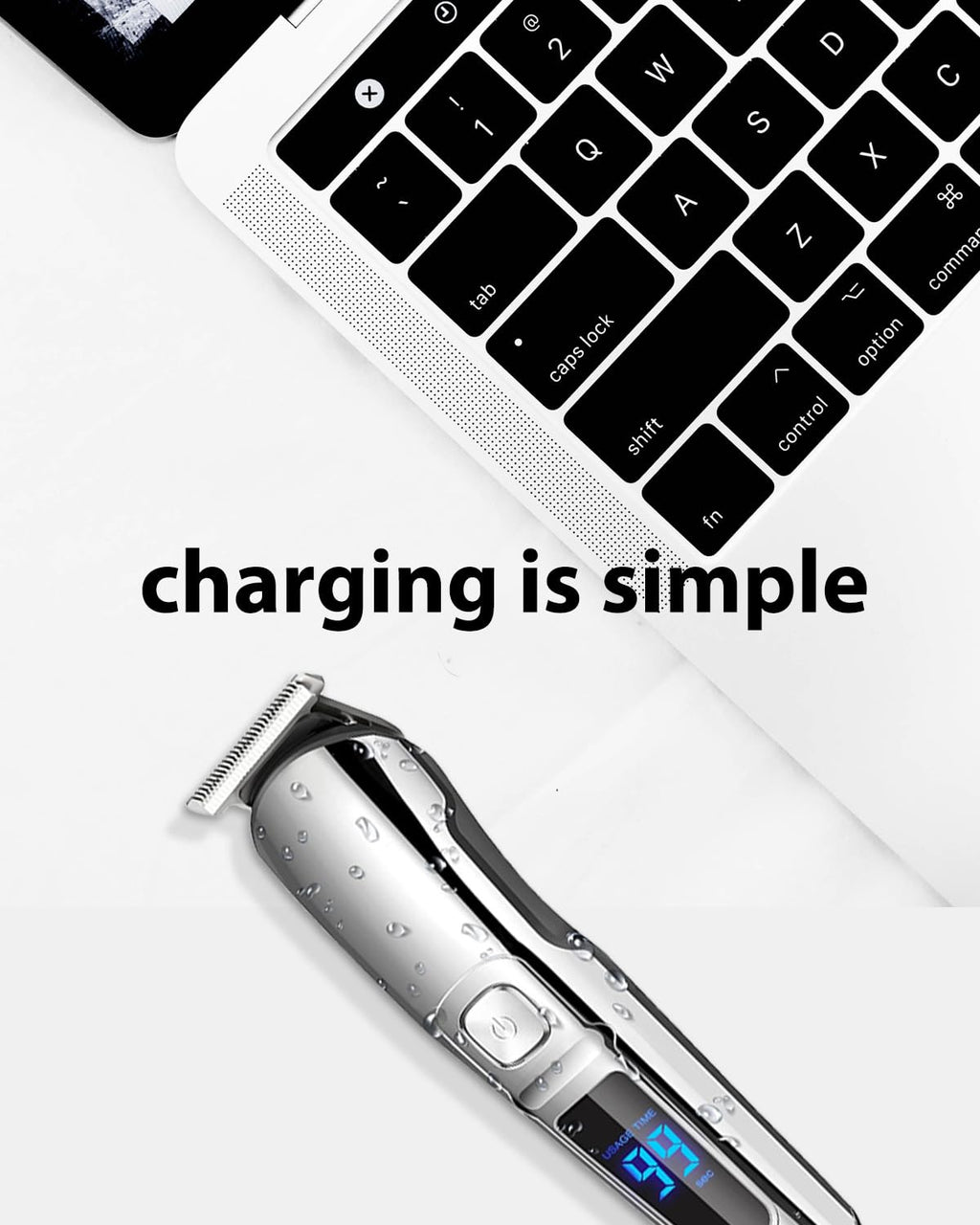 wotdmu 5V USB Charger Cord for Ufree Beard Trimmer Model U-1176, 3.3ft Power Cable with 1 Cleaning Brush
