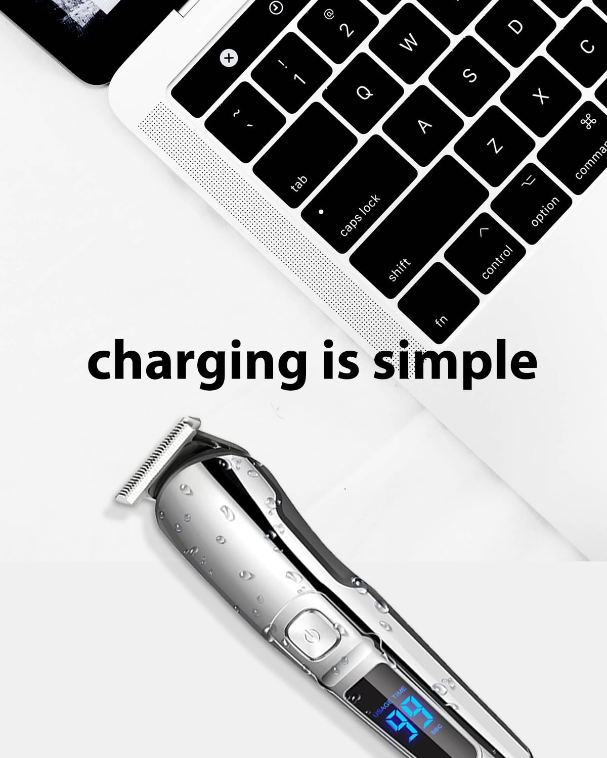 wotdmu 5V USB Charger Cord for Ufree Beard Trimmer Model U-1176, 3.3ft Power Cable with 1 Cleaning Brush