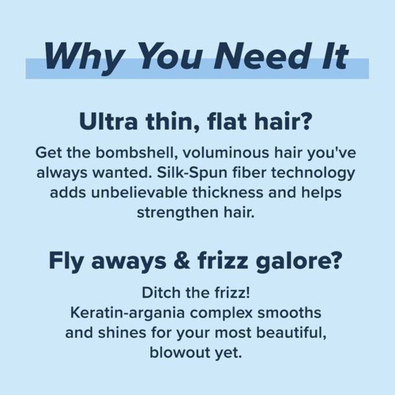 Truhair Raise The Roots 2.0 - Instant Hair Thickening Fiber Cream for Frizz-Free Blowouts | Volumizing Hair Styling Cream for All Hair Types