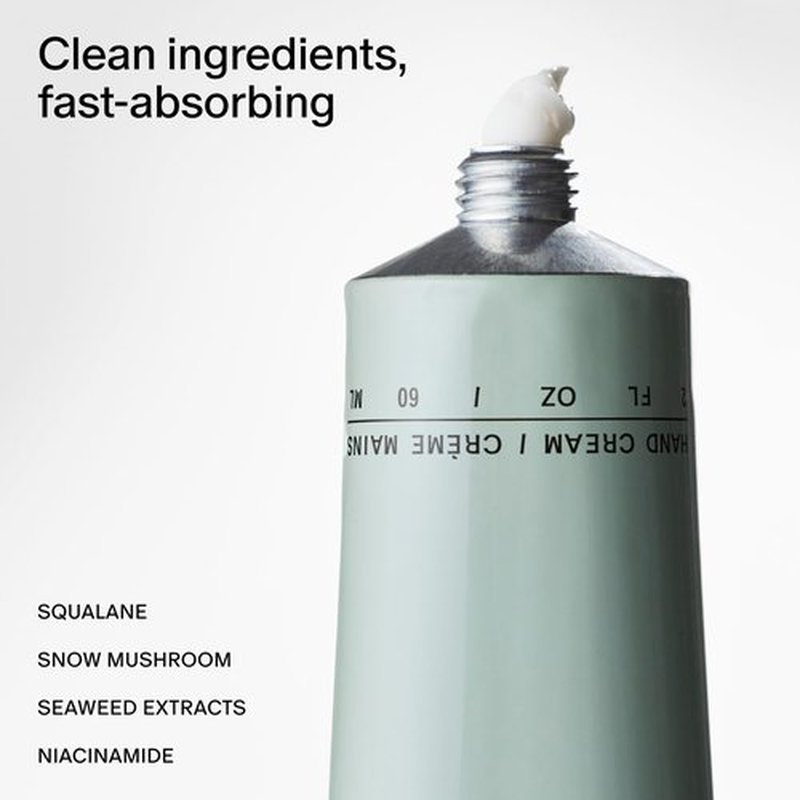 Salt & Stone Hand Cream - Hydrates & Nourishes Dry Cracked Hands | Fast-Absorbing Vegan Formula | Bergamot & Hinoki 2 fl oz