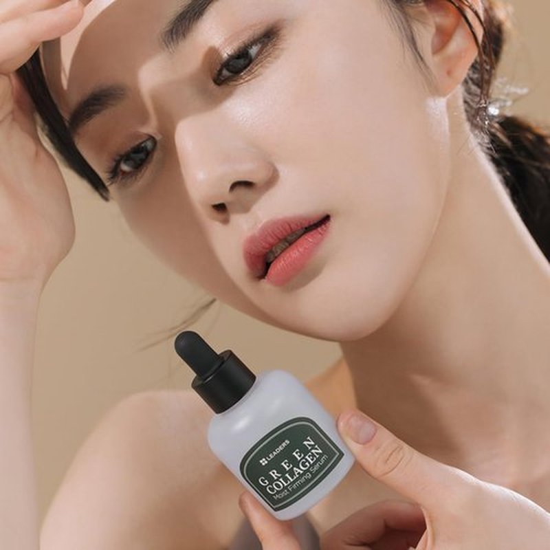 Leaders Green Collagen Serum - Vegan Anti-Aging Moisturizer for Skin Firming & Hydration | 30ml