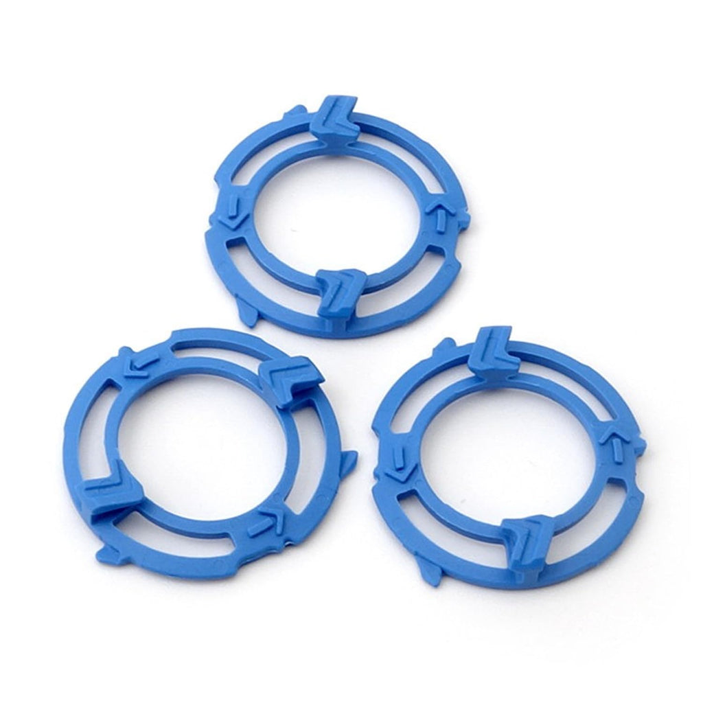 Melakee Shaver Head Blades Holder Plate for Razor Head Series 5000, 3PCS SH50 Blue Razor Retaining Rings Lock-Ring Blue Blade Retaining Rings for Shaver Model SH50 Shaver Head Series 5000
