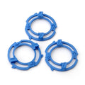 Melakee Shaver Head Blades Holder Plate for Razor Head Series 5000, 3PCS SH50 Blue Razor Retaining Rings Lock-Ring Blue Blade Retaining Rings for Shaver Model SH50 Shaver Head Series 5000