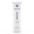 Native Sunscreen SPF 30, Zinc Oxide Dermatologist Tested Suitable for Sensitive Skin & Hawaii Compliant, 5 Ounces | Unscented Sun Protection Lotion, Lightweight & Smooth