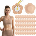 55PCS Castor Oil Patches for Belly Button, Disposable Castor Oil Pack Wraps, Organic Cotton Self-Adhesive Pads, Anti Leak, Breathable, Portable, No Wash
