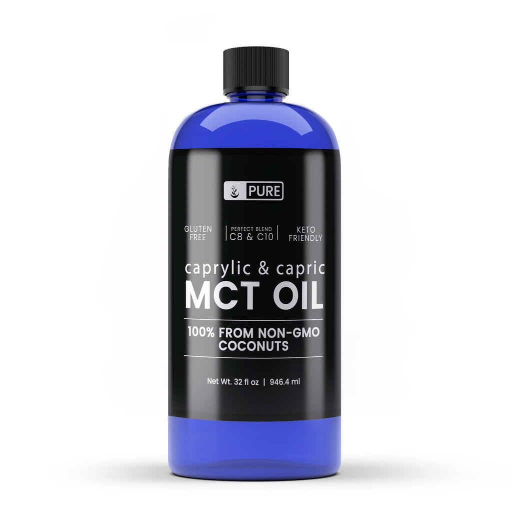 Pure Original Ingredients MCT Oil (32 fl oz) Caprylic & Capric, Keto Friendly, from Non GMO Coconuts
