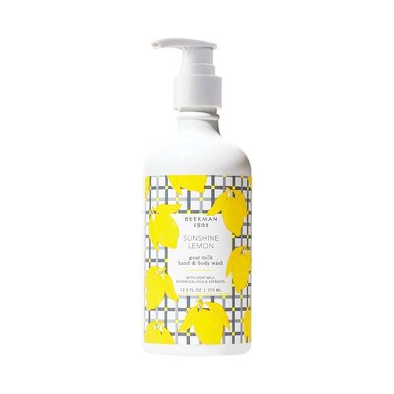Beekman 1802 Goat Milk Hand Soap - Moisturizing Liquid Soap for Sensitive Skin | Sunshine Lemon 12.5 fl oz