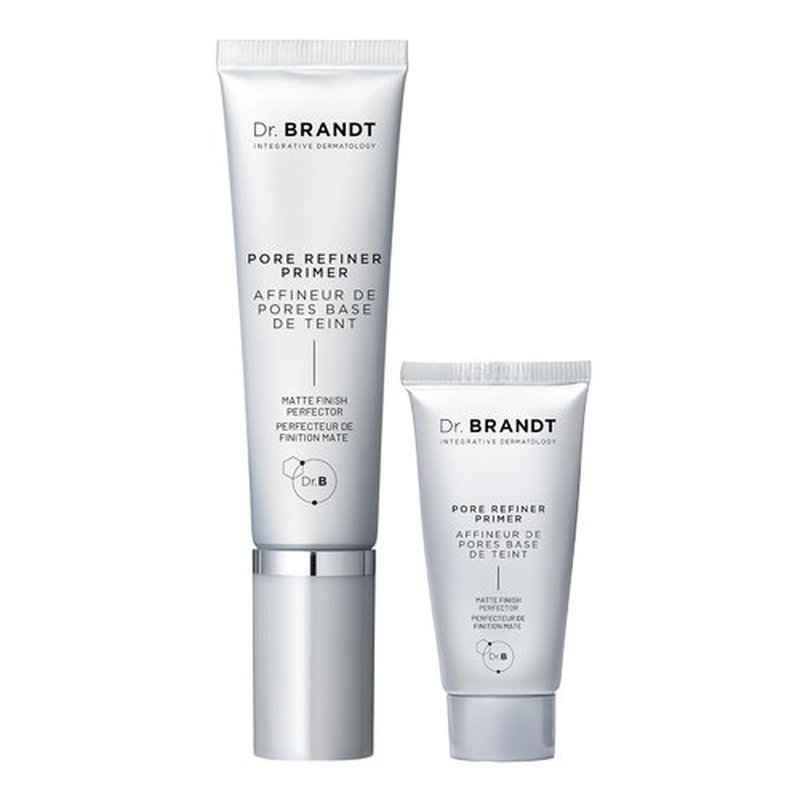 Dr. Brandt Pores No More Pore Refiner Primer Bundle - Instantly Minimize Pores & Control Shine | 1.0 fl. oz + 0.5 fl. oz