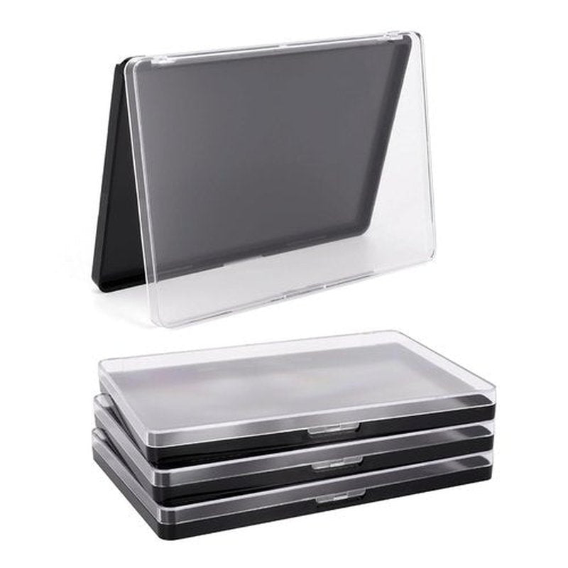 Skiennix Magnetic Makeup Palette - Clear Top Design with 60 Adhesive Metal Stickers | 7.87” x 5.51” Size