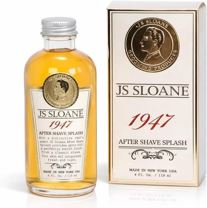JS Sloane 1947 After Shave Splash for Men - Classic Barbershop Refreshing Toning Aftershave, 4 oz