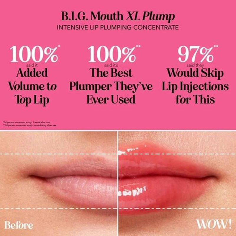 Polite Society Lip Plumping Concentrate - XL Plump & High-Shine Gloss | 0.16 oz