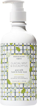 Beekman 1802 Goat Milk Hand Soap - Moisturizing Liquid Soap for Sensitive Skin | Glacial Mint & Eucalyptus, 12.5 fl oz